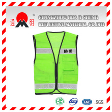 Vert haute visibilité sécurité veste réfléchissante (vest-6)